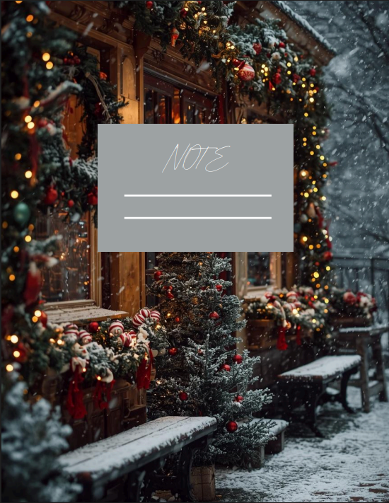 DIGITAL Christmas Notebook 110+ Pages